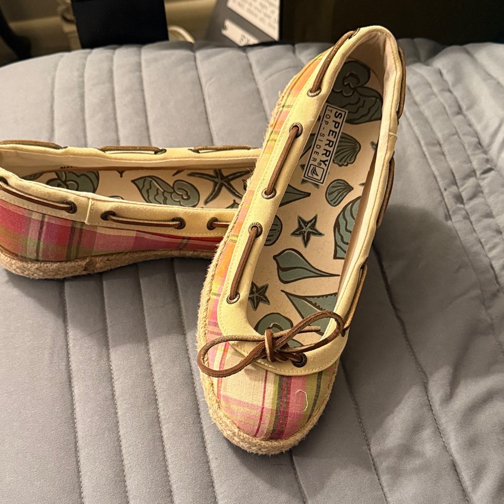 Sperry Multicolor boat Plaid Flats - Picture 5 of 8